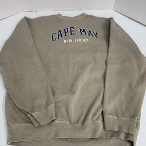 Vintage Cape May Mens Size XXL Tan Sweatshirt by Authentic Pigment